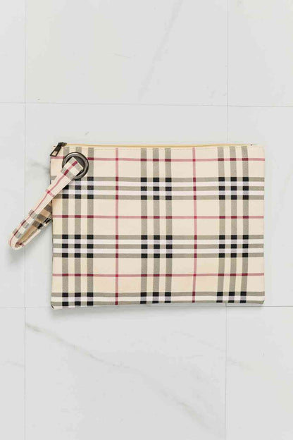 Carry Your Love Plaid Wristlet 