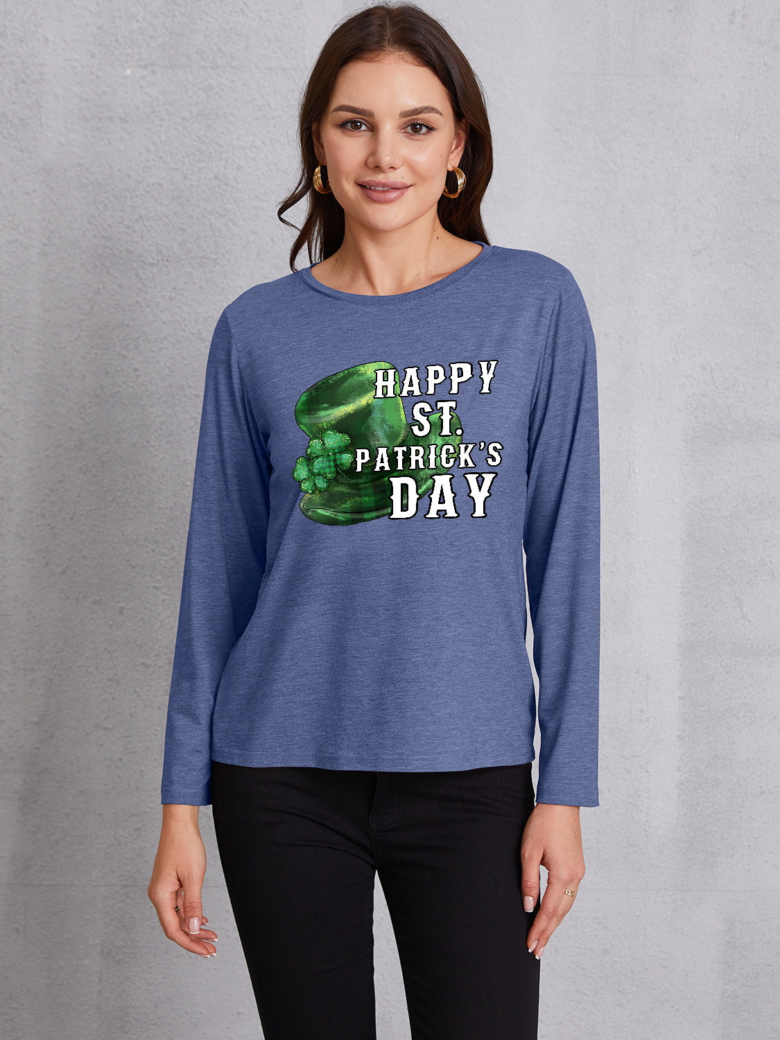 HAPPY ST. PATRICK'S DAY Round Neck T-Shirt