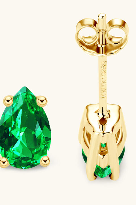 Emerald Stud Earrings 