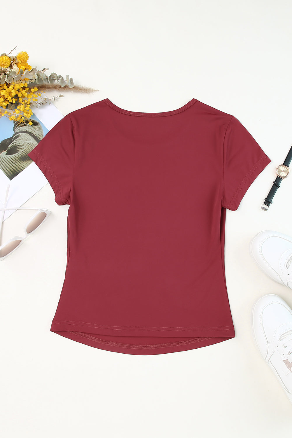 Round Neck Short Sleeve T-Shirt 