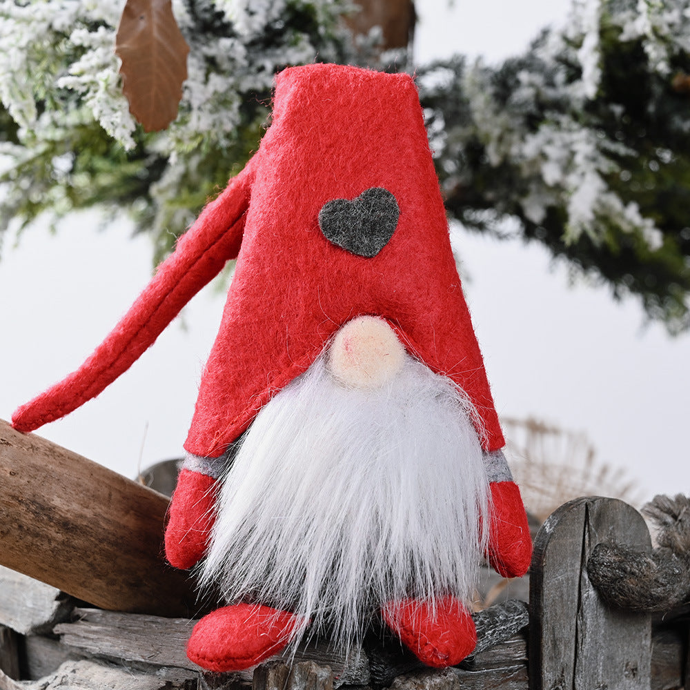 2-Piece Heart Pointed Hat Faceless Gnomes 