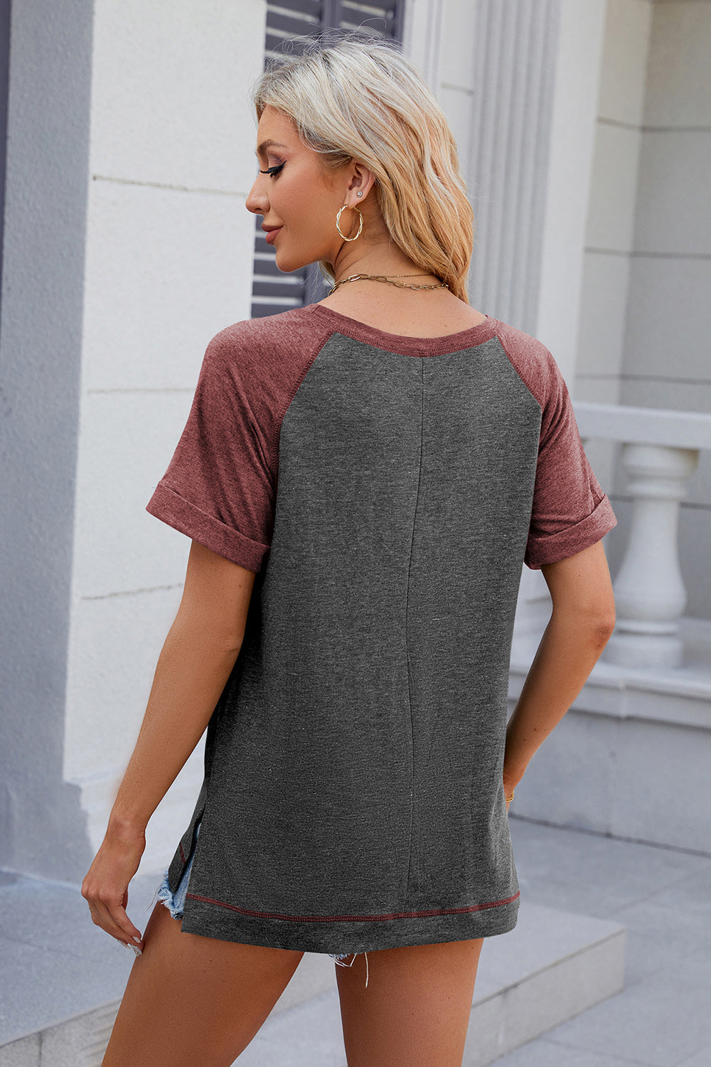 Round Neck Short Sleeve T-Shirt 