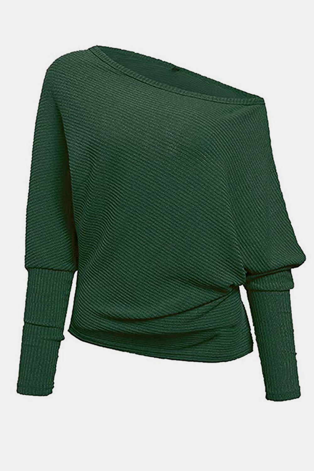 Boat Neck Long Sleeve Sweatshirt