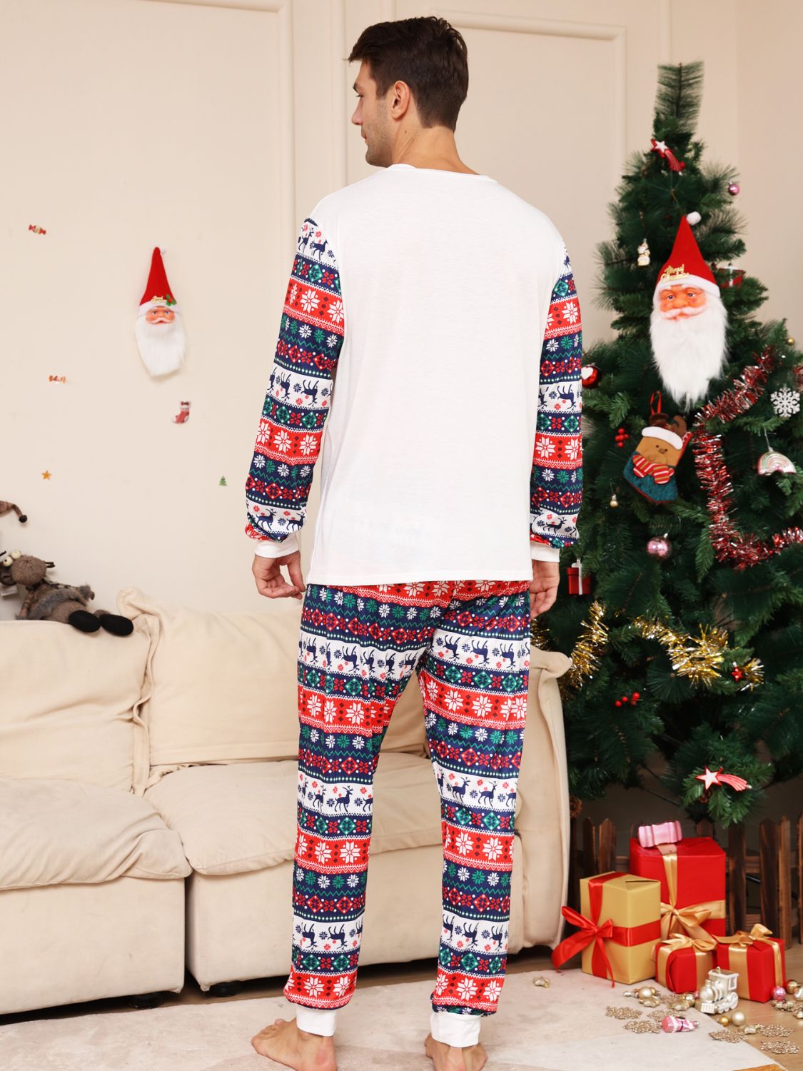 Full Size MERRY CHRISTMAS Top and Pants Set 