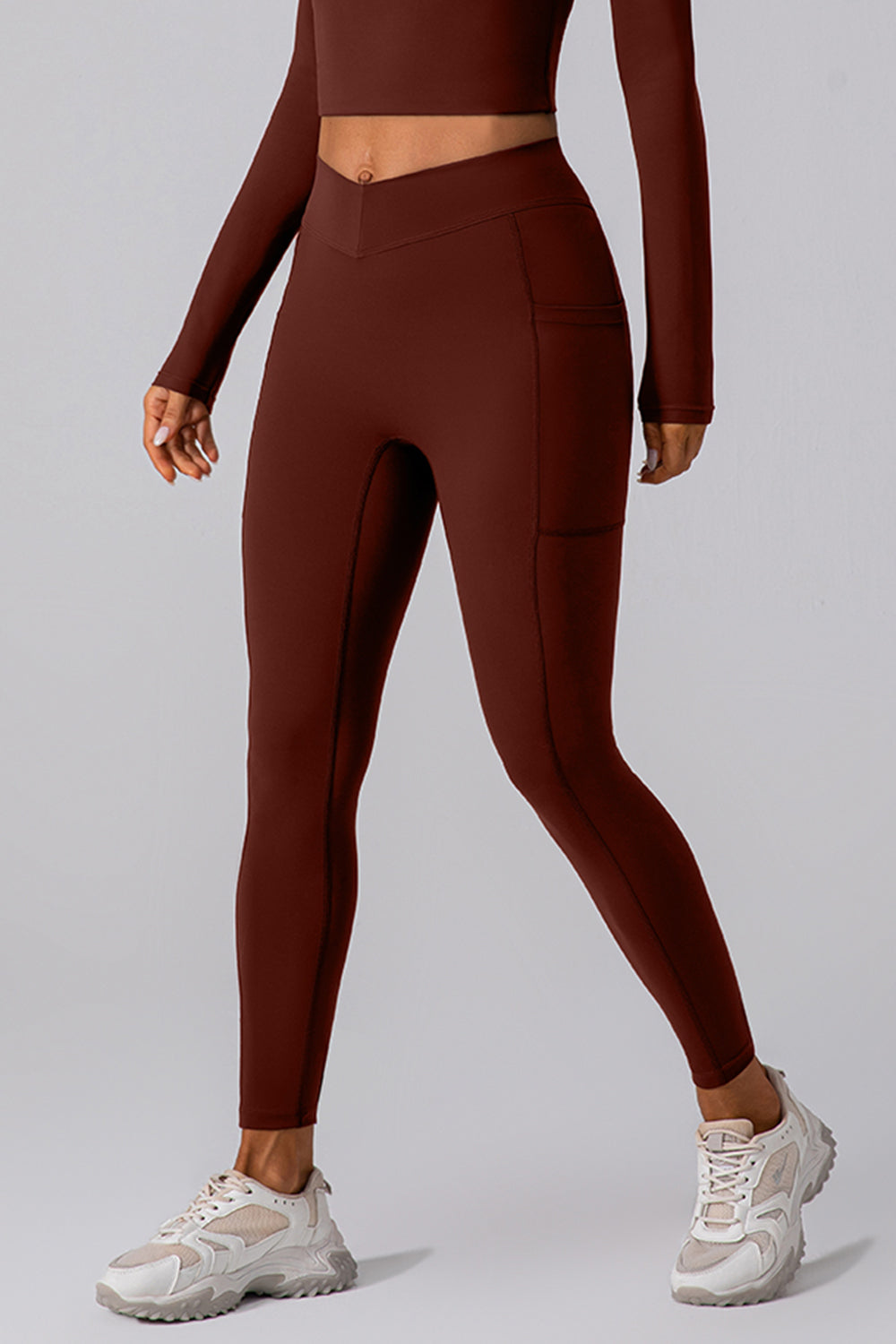 High Waist Active Leggings with Pockets 