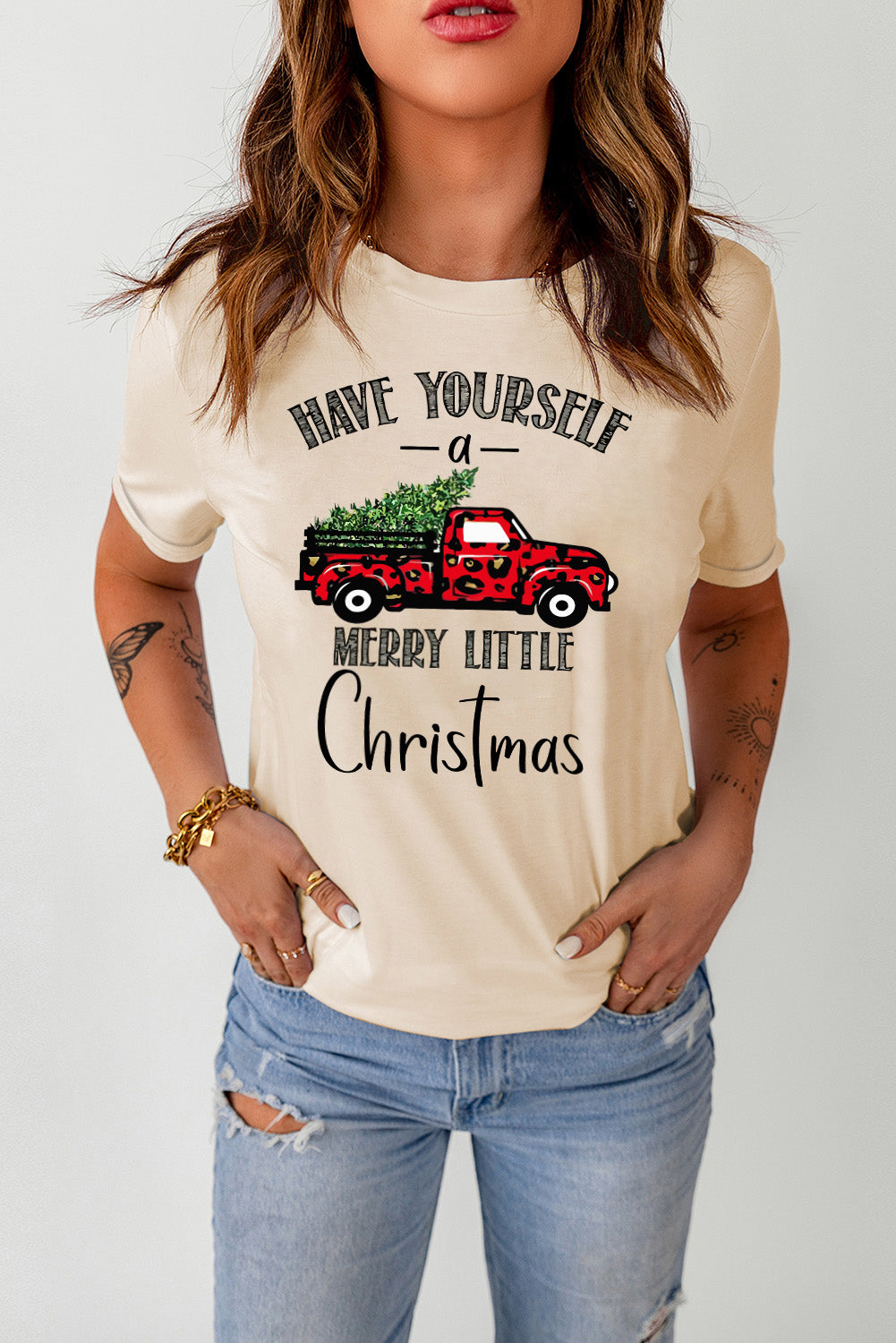 HAVE YOURSELF A MERRY LITTLE CHRISTMAS Short Sleeve T-Shirt - Babbazon Tops