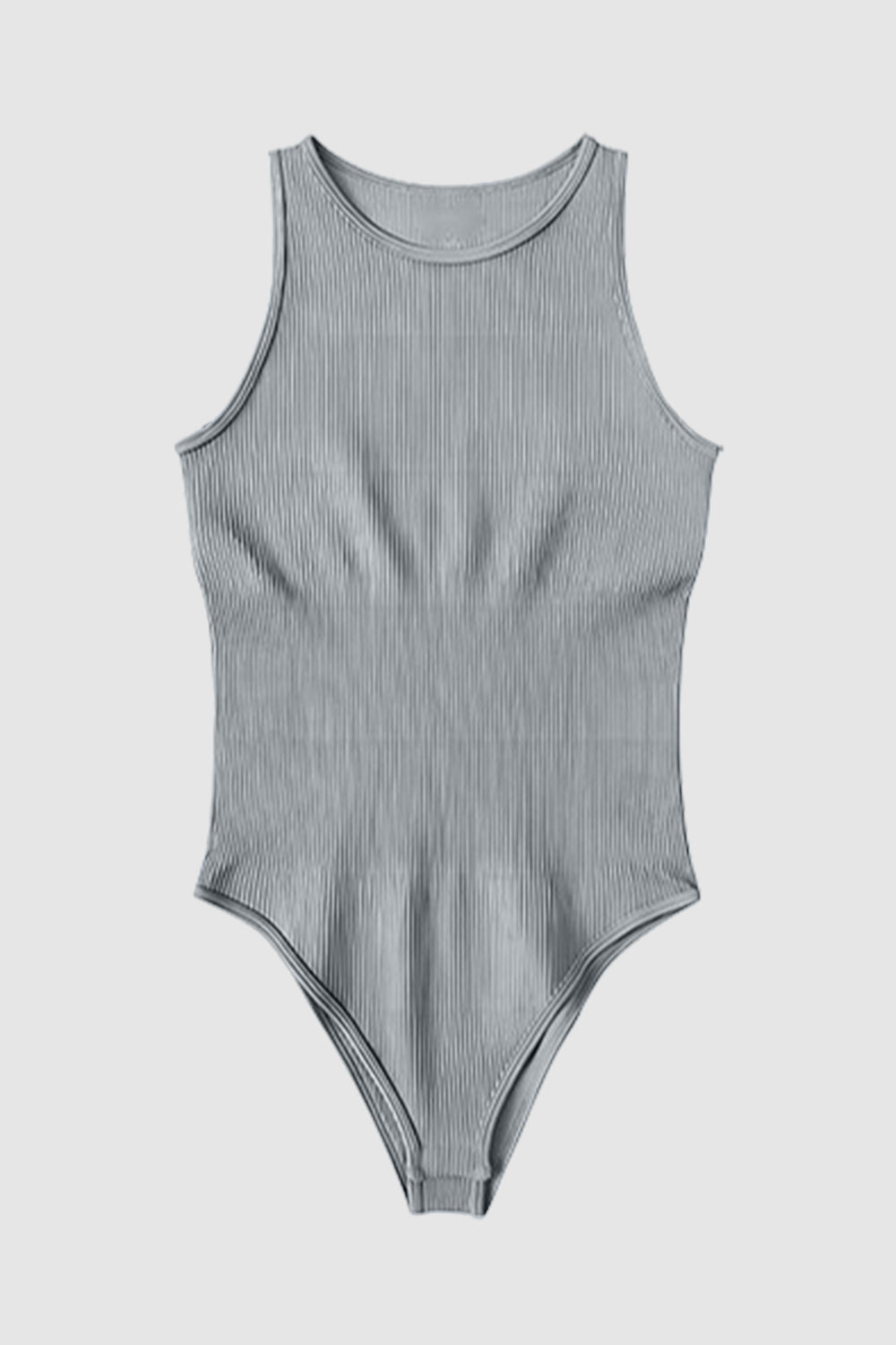 Round Neck Sleeveless Active Bodysuit 