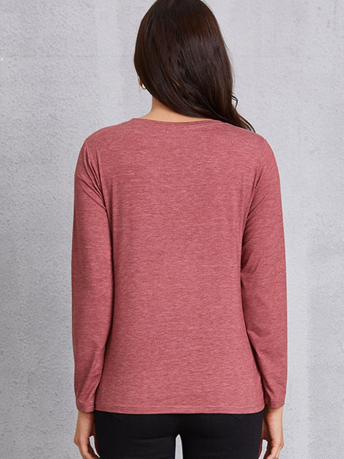 COFFEE Round Neck Long Sleeve T-Shirt 