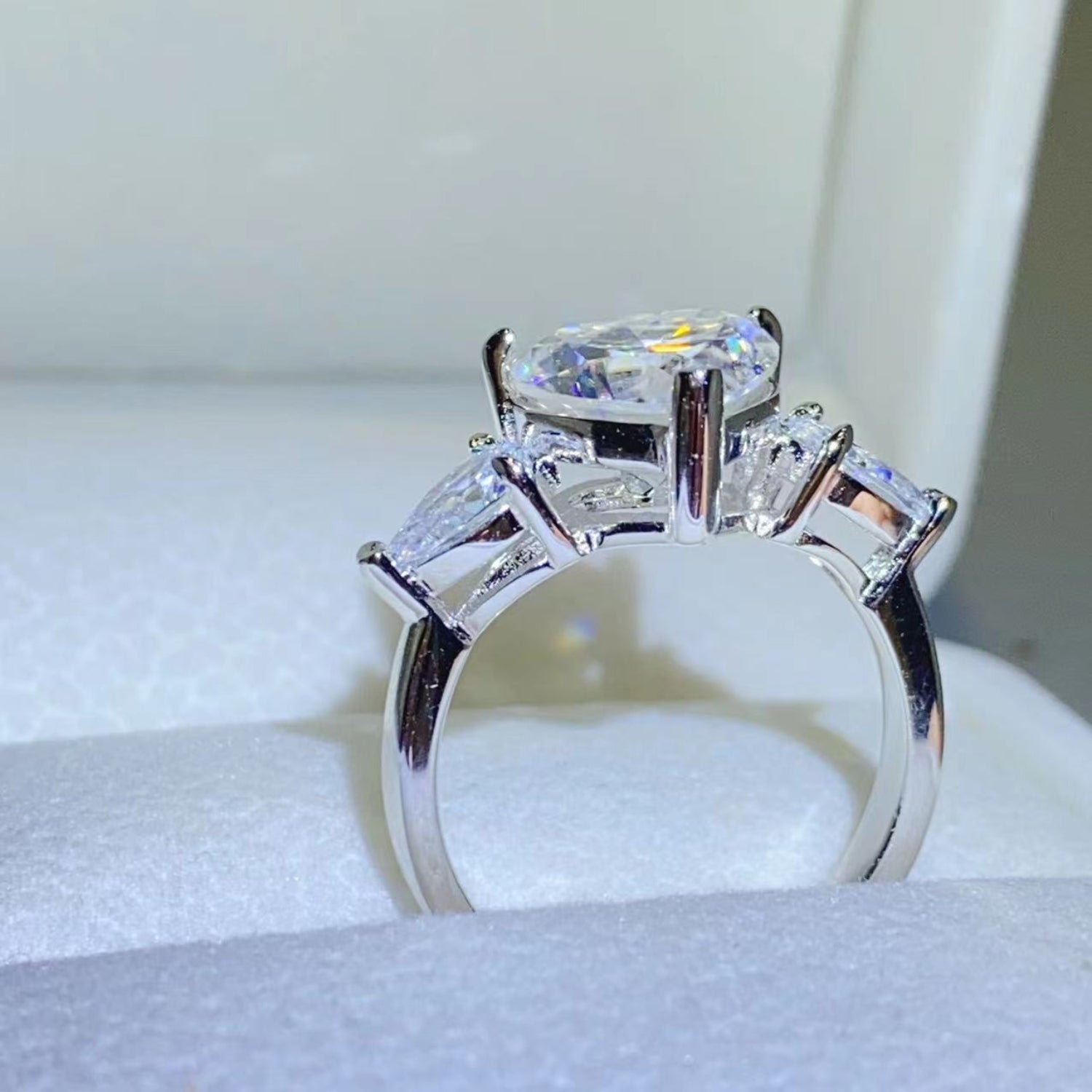 3 Carat Moissanite 925 Sterling Silver Ring 