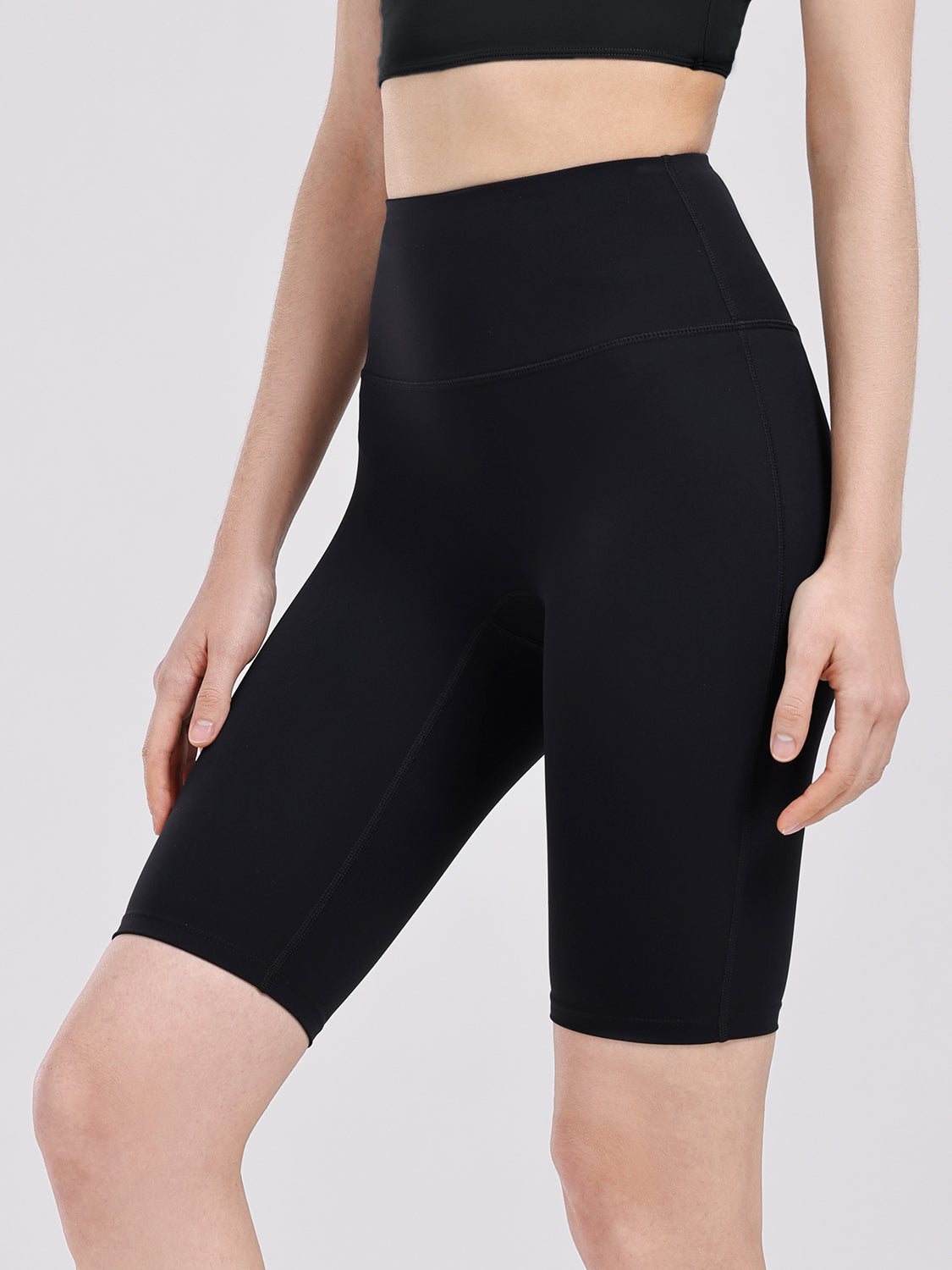 High Waist Active Shorts - Babbazon