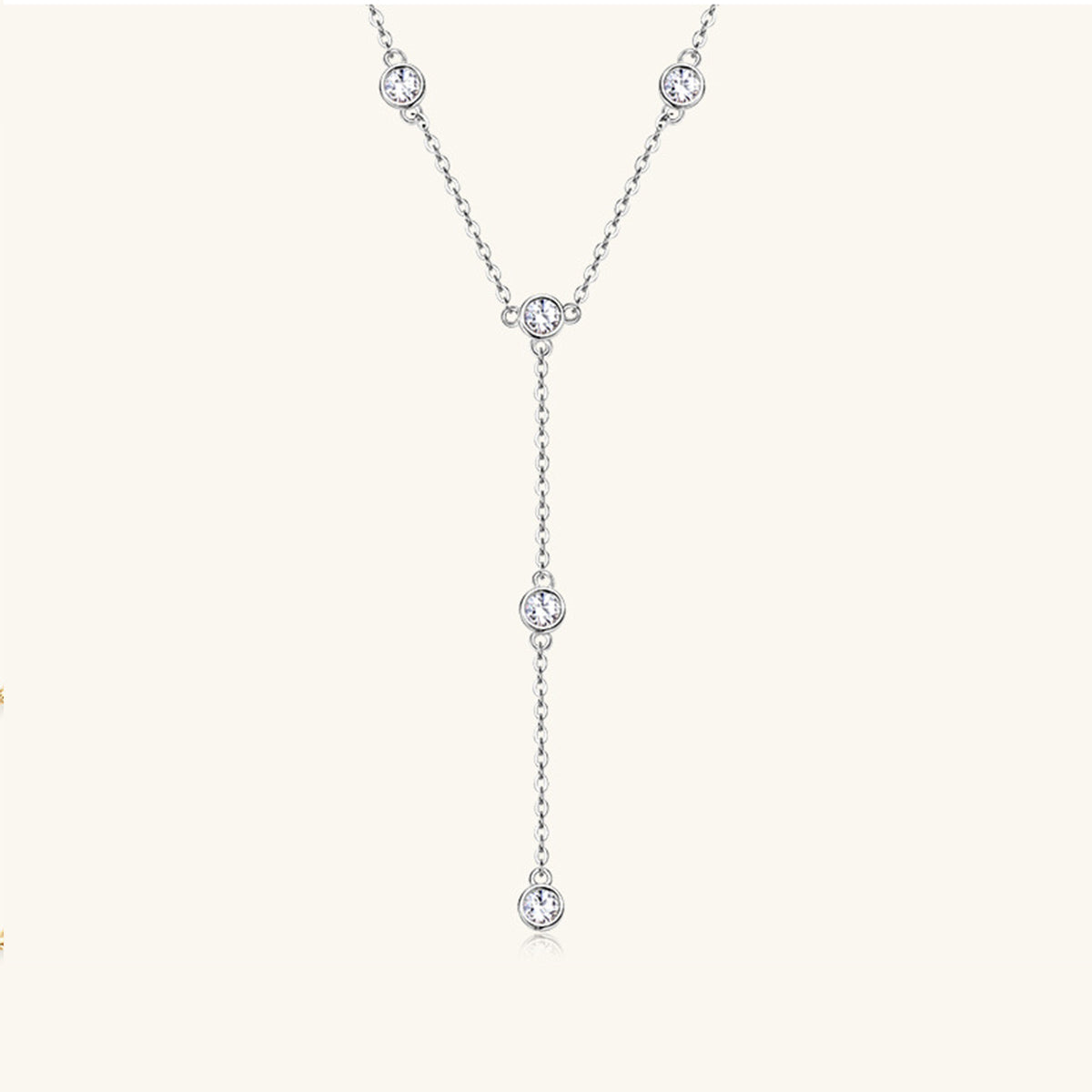 1.1 Carat Moissanite 925 Sterling Silver Necklace 