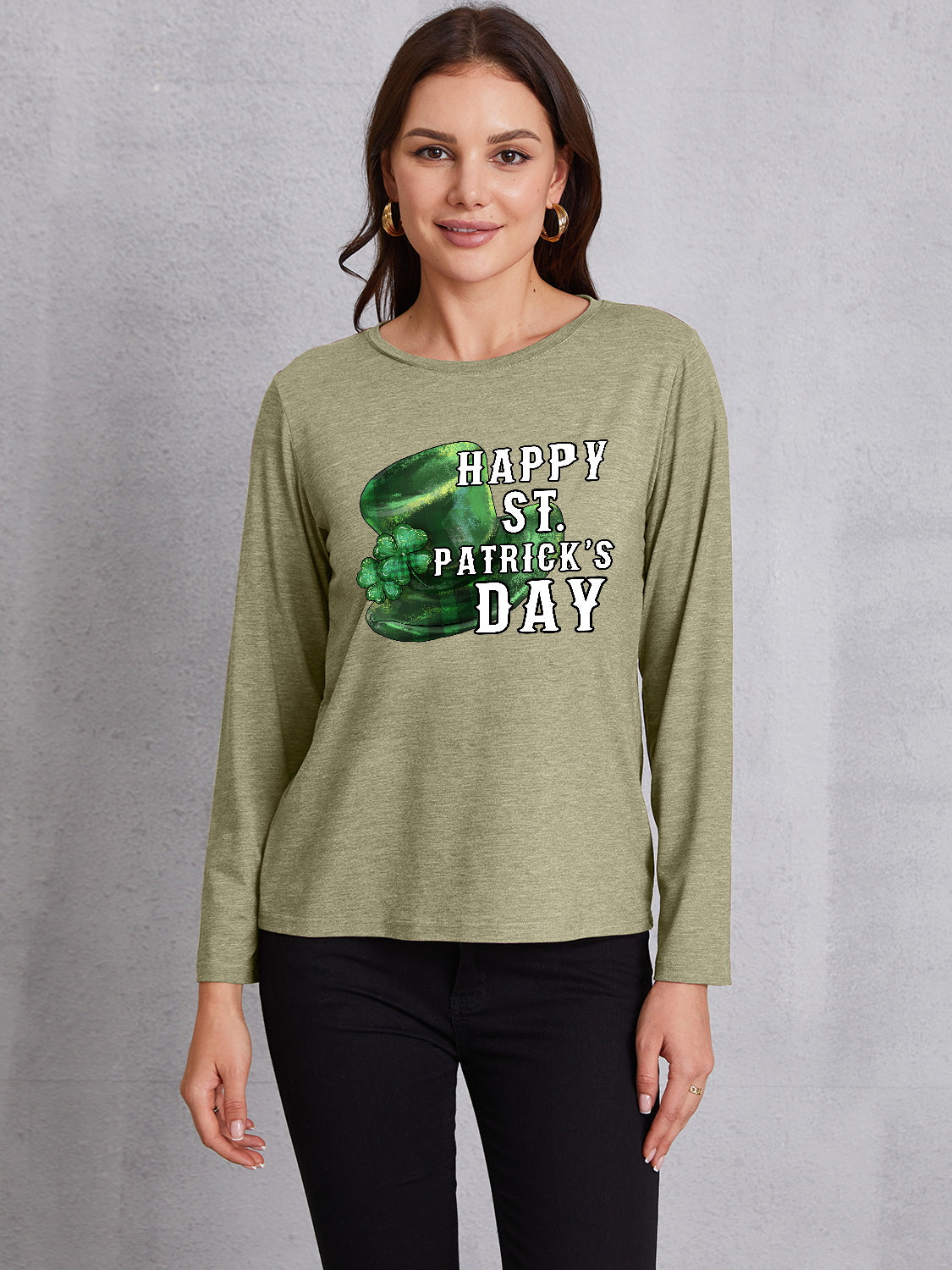 HAPPY ST. PATRICK'S DAY Round Neck T-Shirt 