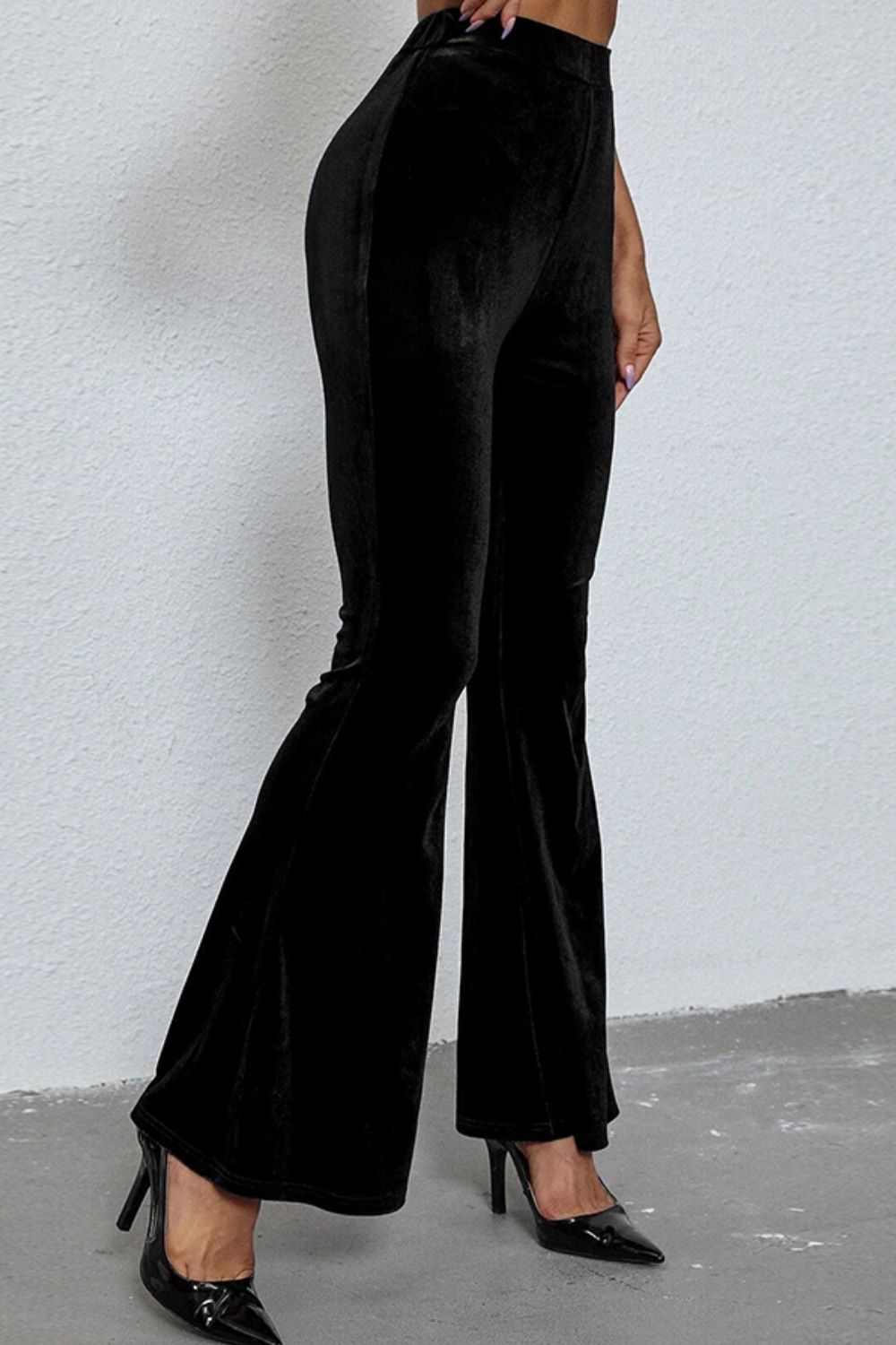 High Waist Flare Leg Pants 