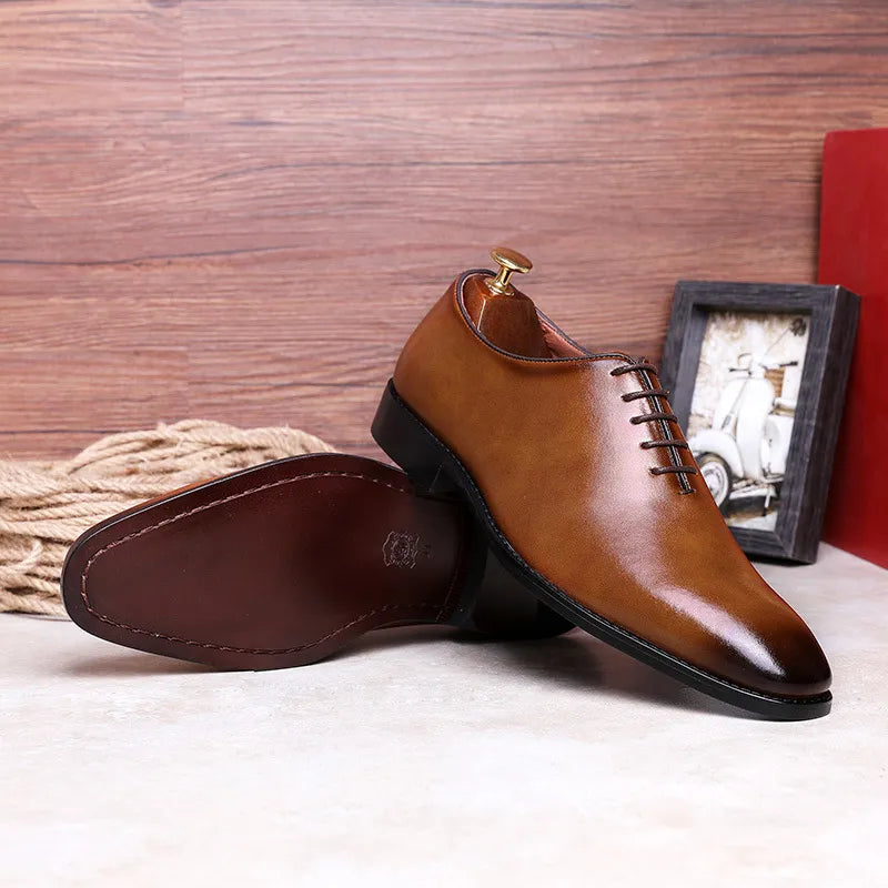 Men's Business Dress Casual Shoes for Men Soft Genuine Leather 