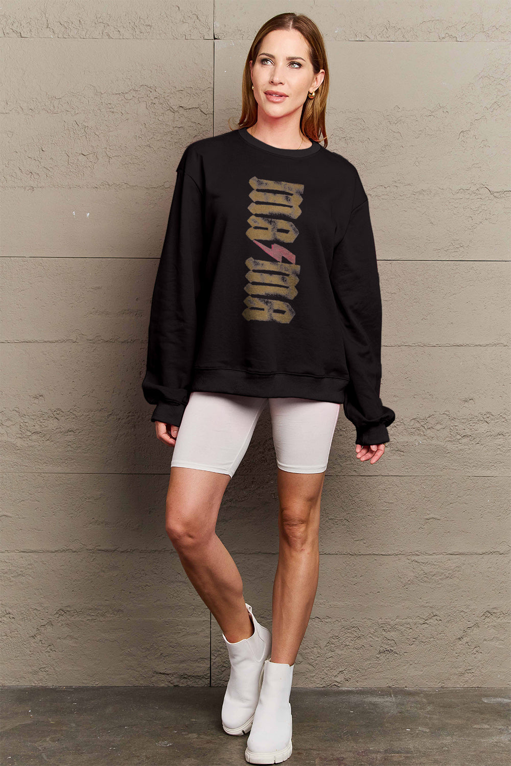 Simply Love Full Size MAMA Round Neck Sweatshirt 