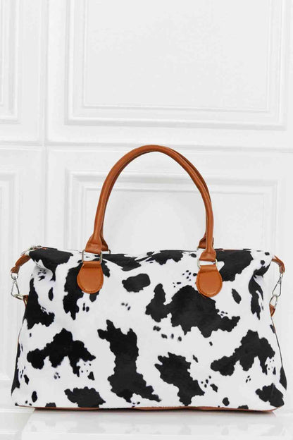 Animal Print Brushed Weekender Bag 