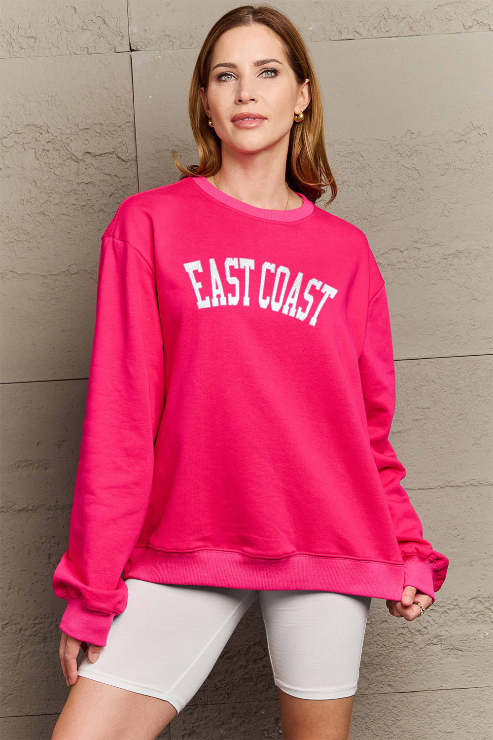 Simply Love Full Size EAST COAST Graphic Sweatshirt 