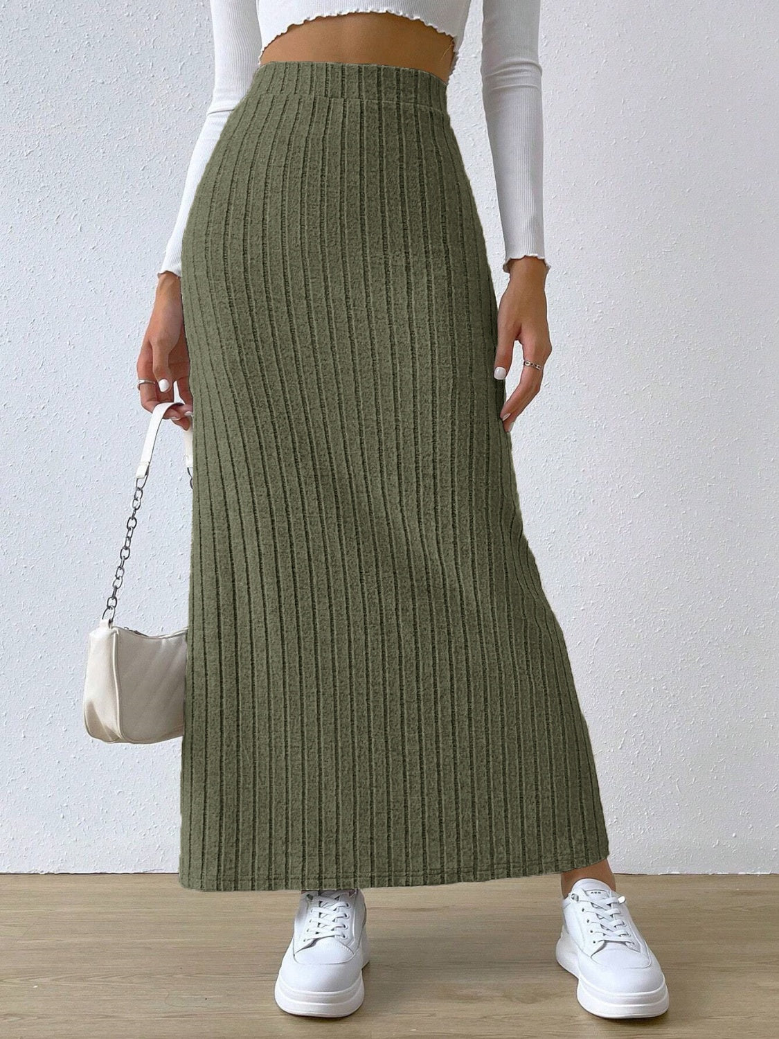 Slit High Waist Skirt 