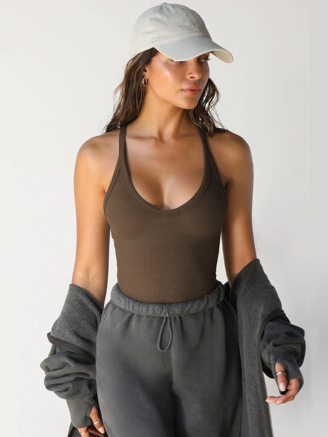 Scoop Neck Wide Strap Tank - Babbazon Camisole