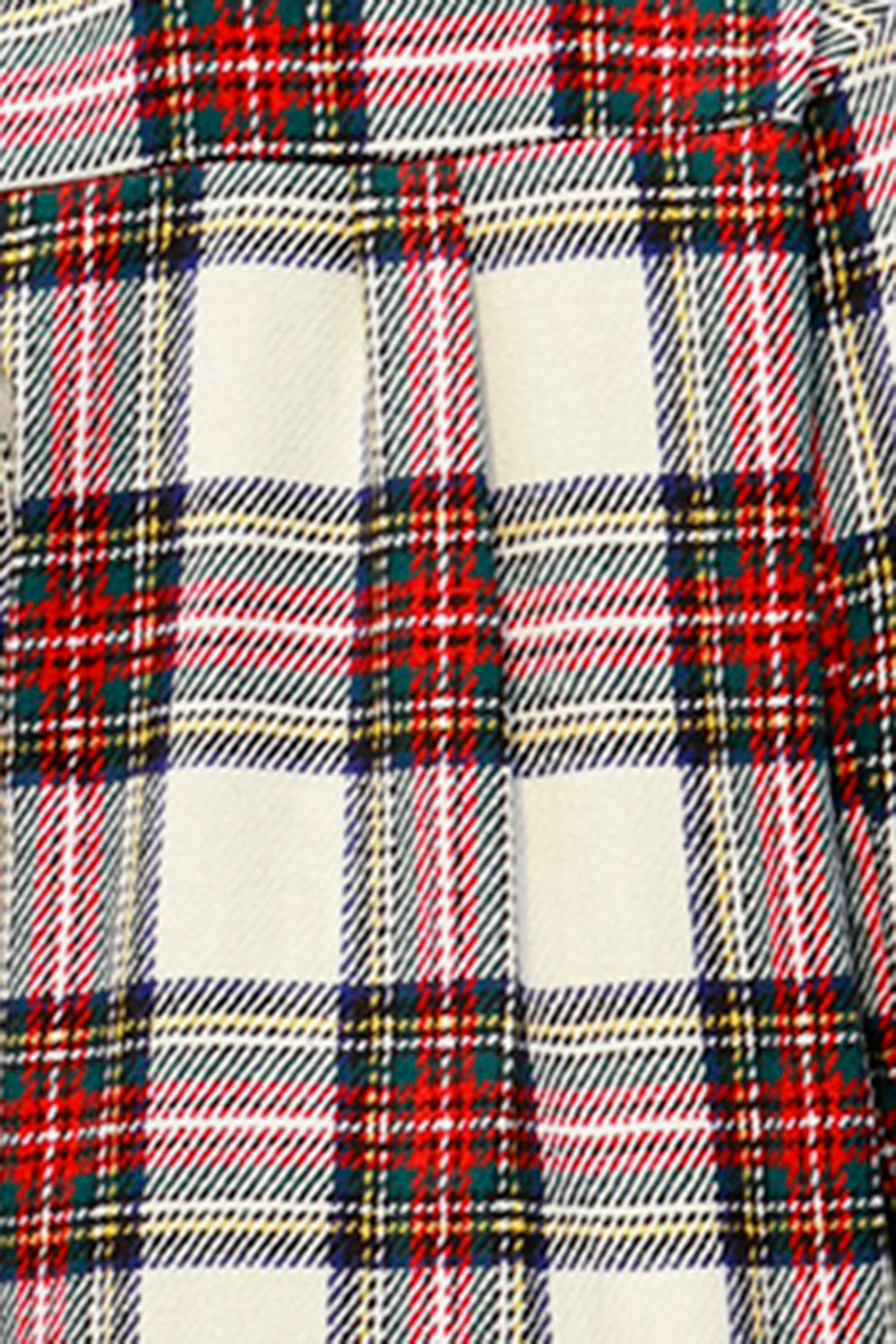 Plaid Button Up Collared Neck Shacket 