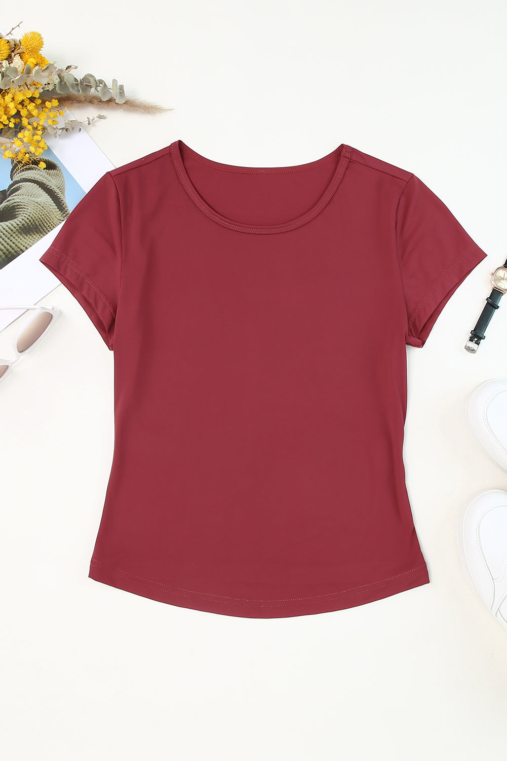 Round Neck Short Sleeve T-Shirt 