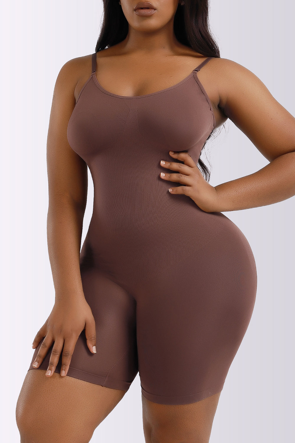 Spaghetti Strap Shaping Romper - Babbazon Shapewear