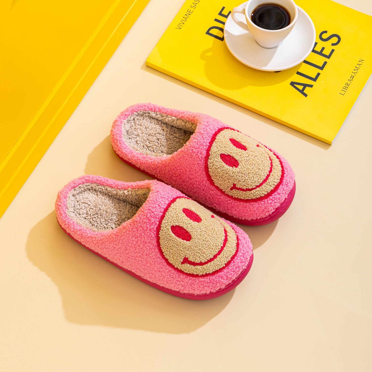 Melody Smiley Face Slippers 