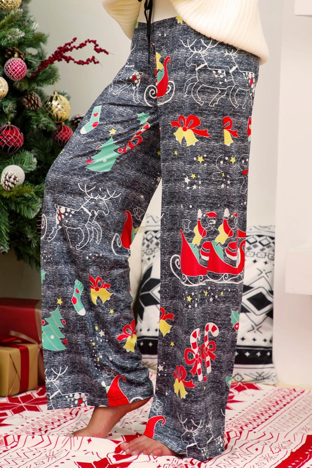 Christmas Straight Leg Pants 