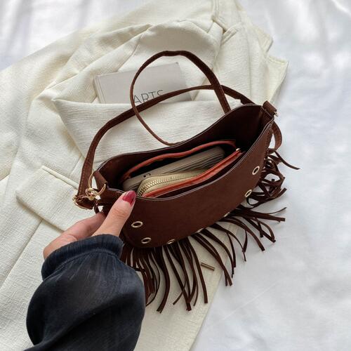 Fringe Detail Crossbody Bag 