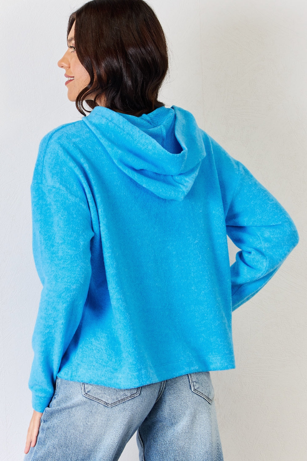 Zenana Full Size Long Sleeve Cozy Hoodie 