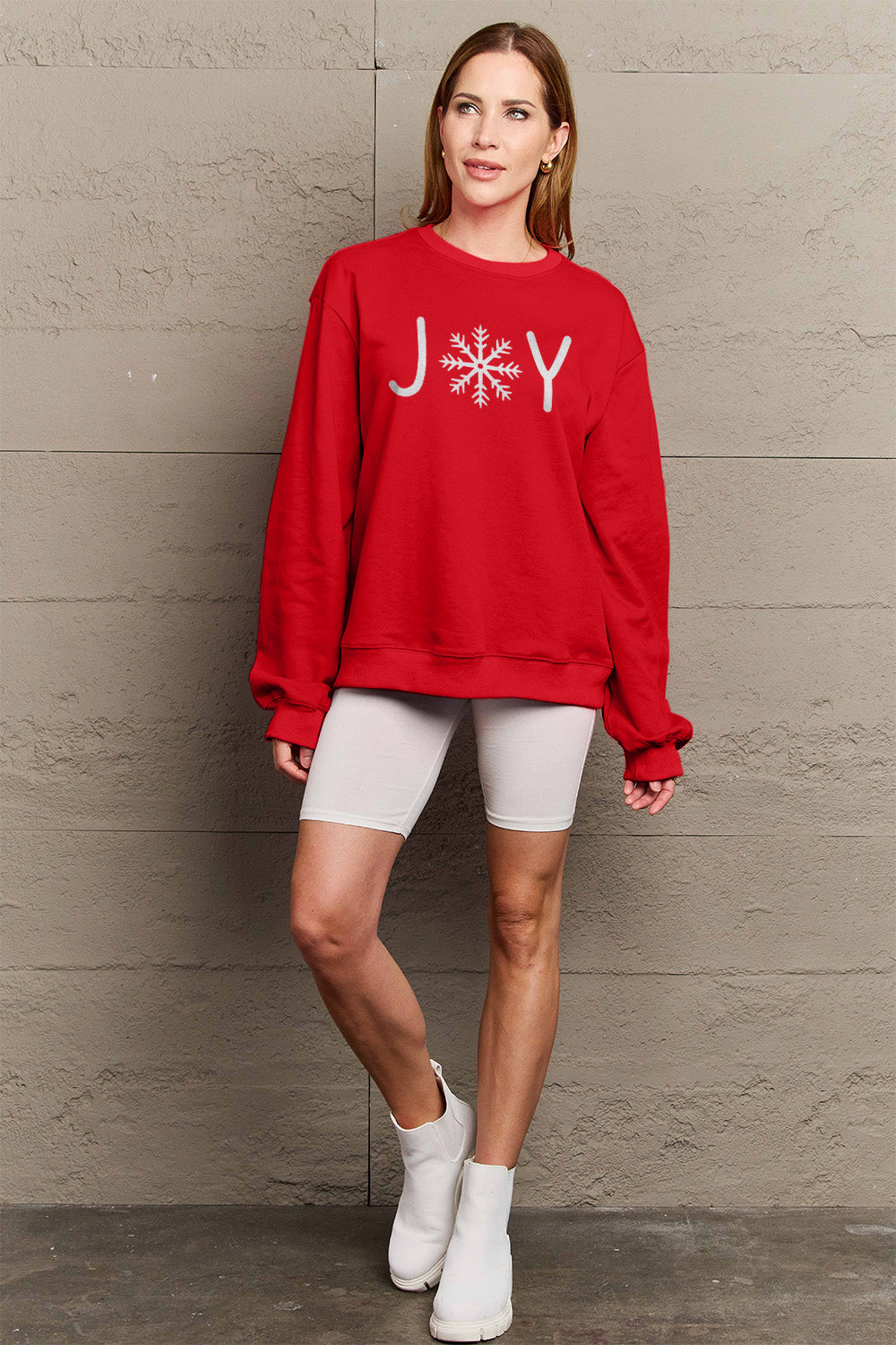 Simply Love Full Size Graphic Long Sleeve Sweatshirt 