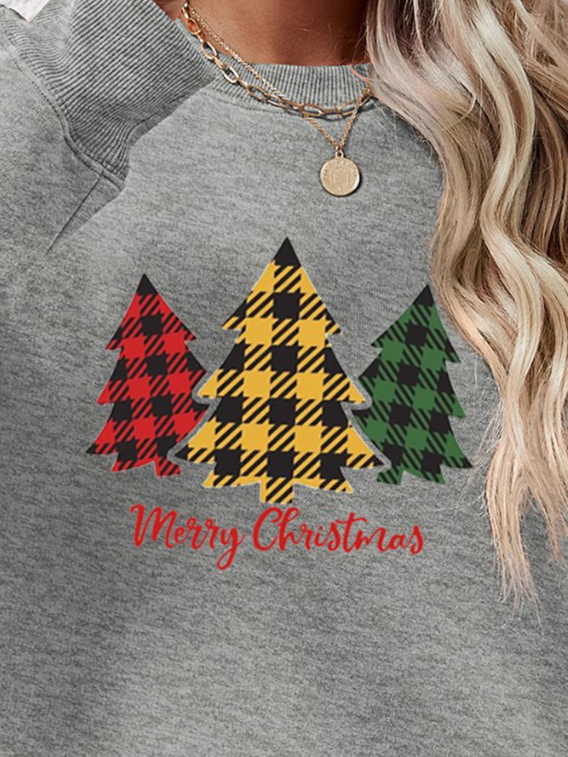 MERRY CHRISTMAS Dropped Shoulder Sweatshirt 