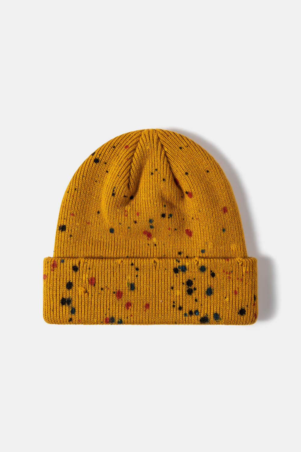 Confetti Rib-Knit Cuff Beanie 