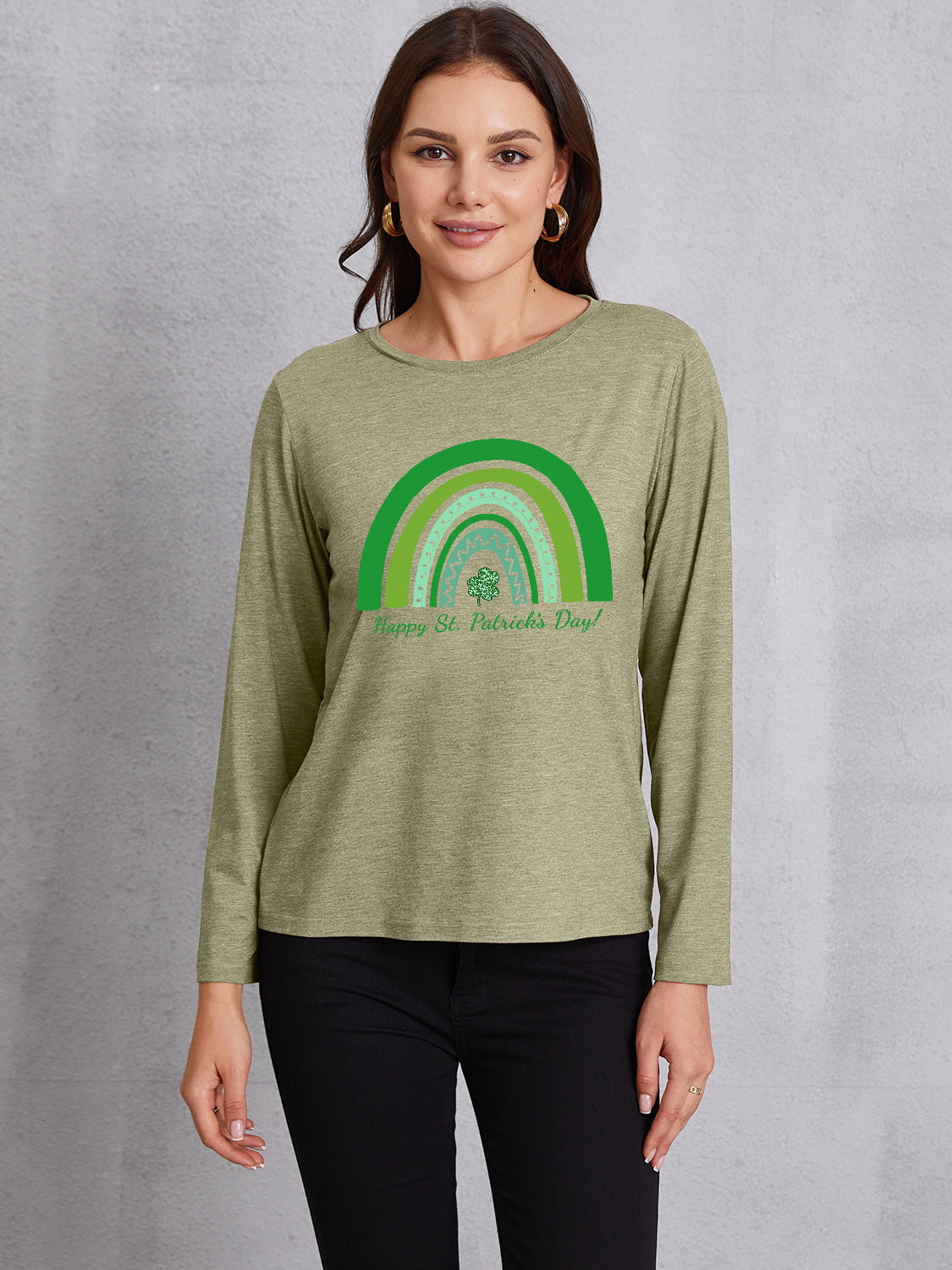 HAPPY ST. PATRICK'S DAY Round Neck T-Shirt 