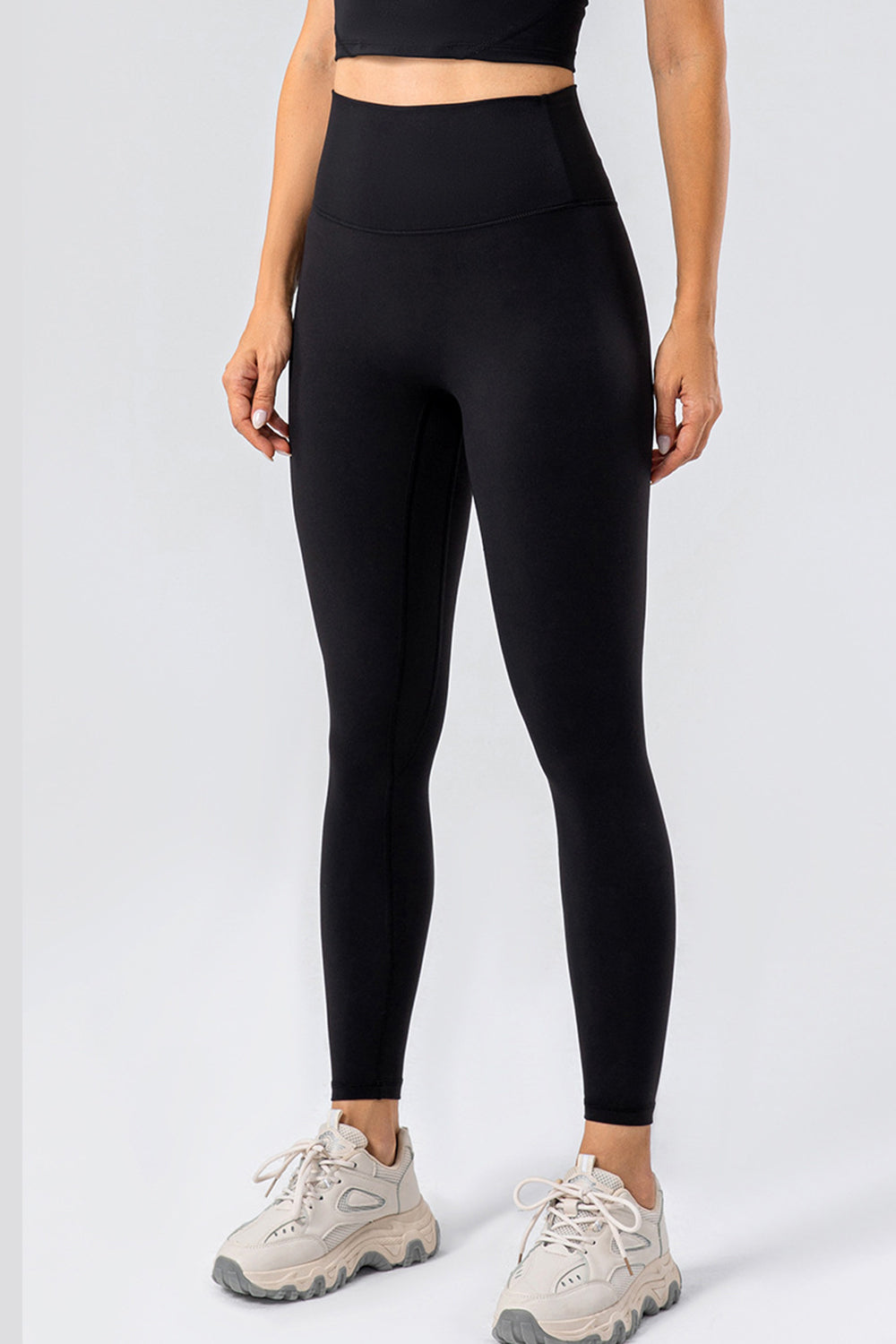 High Waist Wide Waistband Active Leggings 