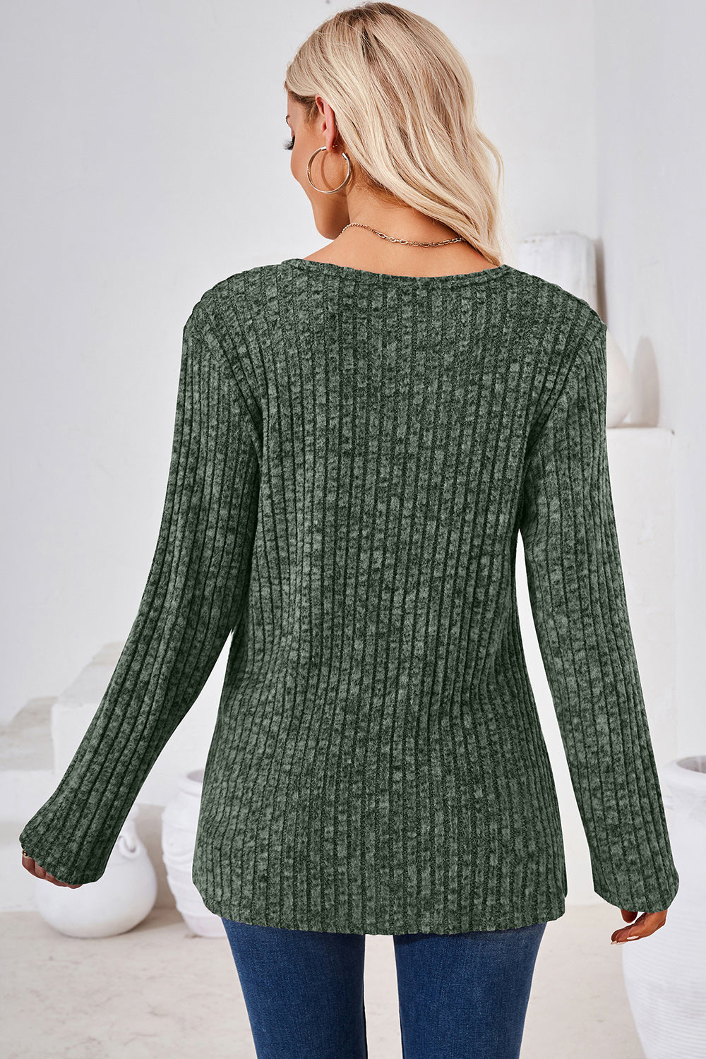 Round Neck Long Sleeve T-Shirt