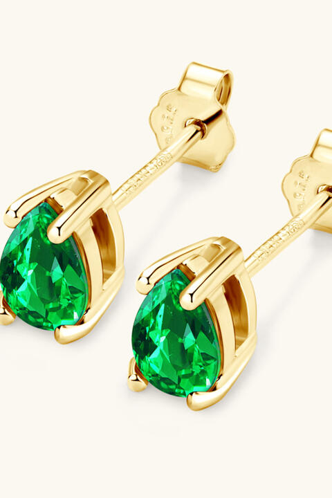 Emerald Stud Earrings 