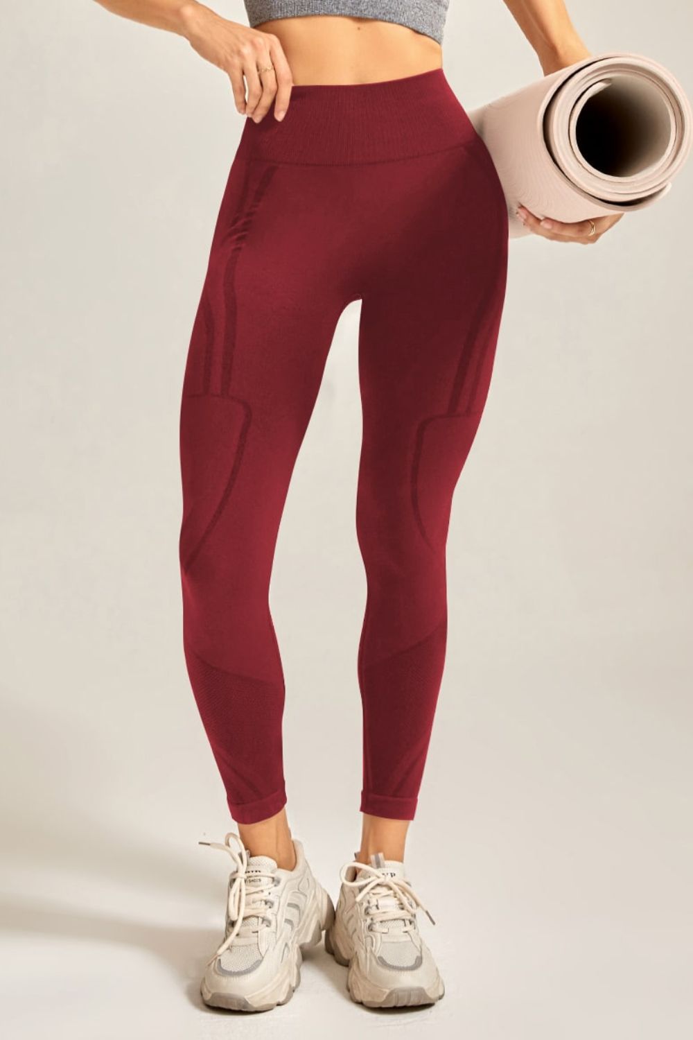 Wide Waistband Long Active Pants 