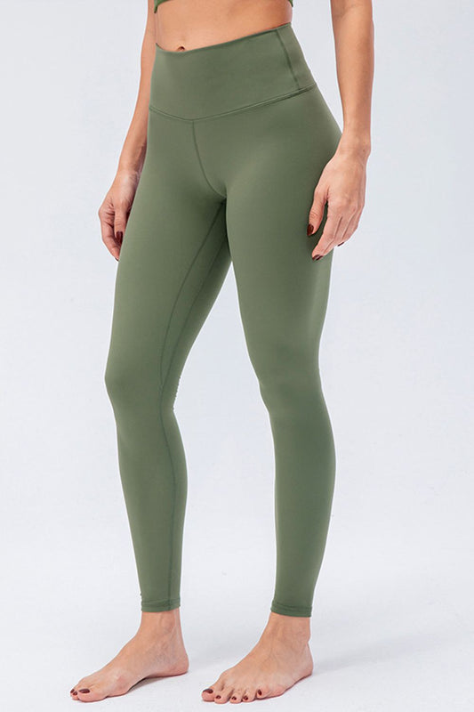 Wide Waistband Slim Fit Active Leggings 