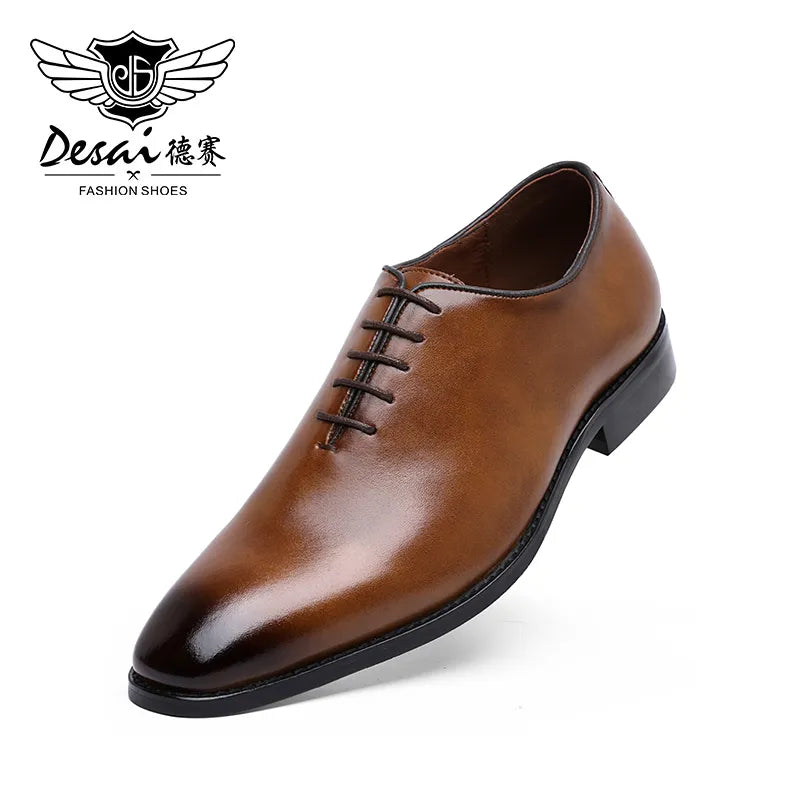 Men's Business Dress Casual Shoes for Men Soft Genuine Leather 