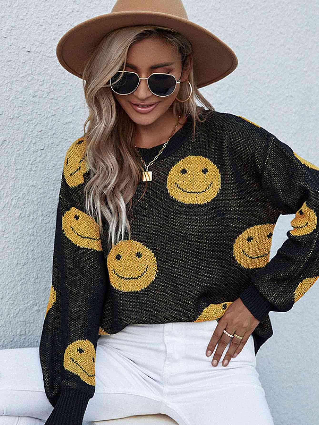 Smiley Face Sweater 