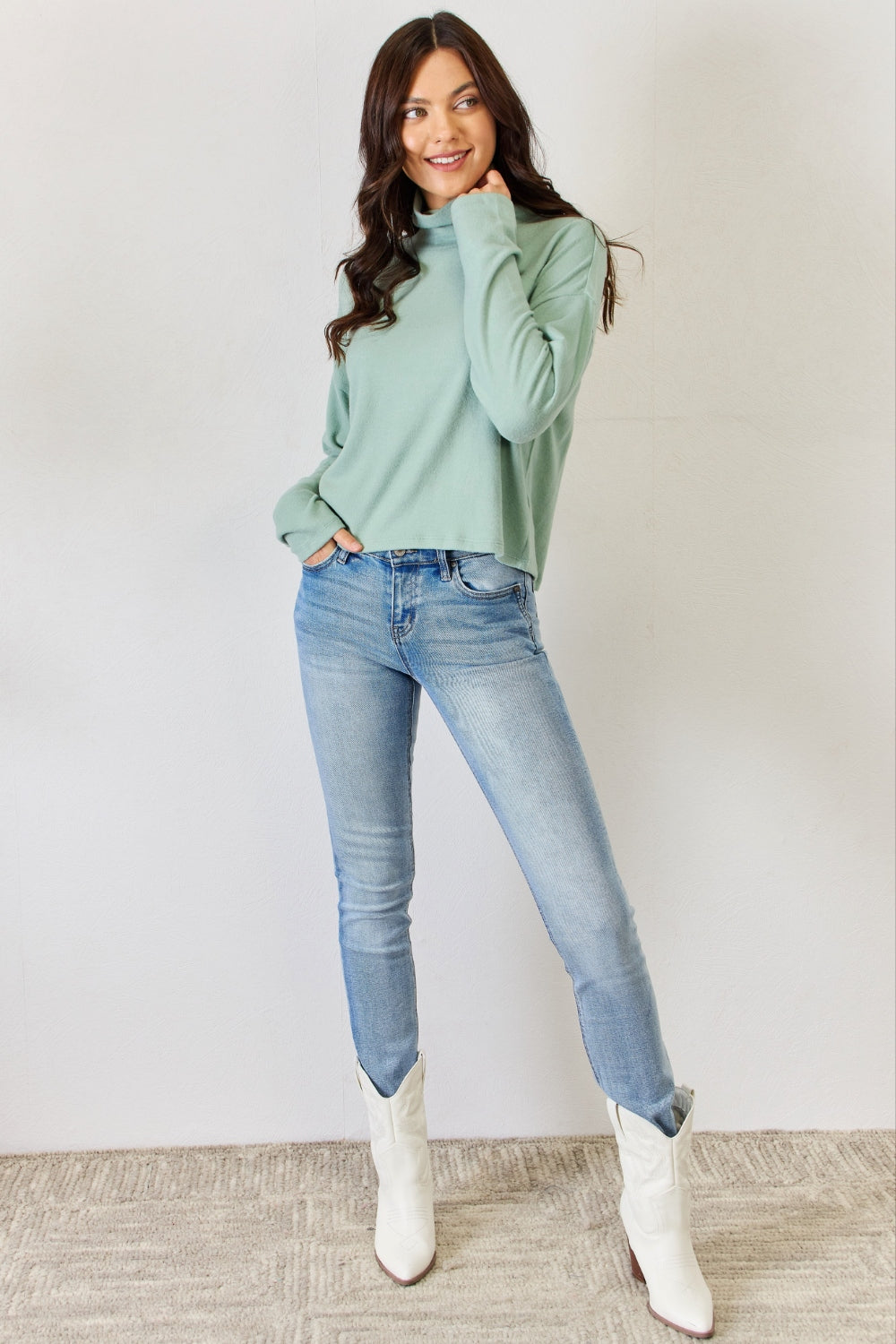 HYFVE Long Sleeve Turtleneck Top 