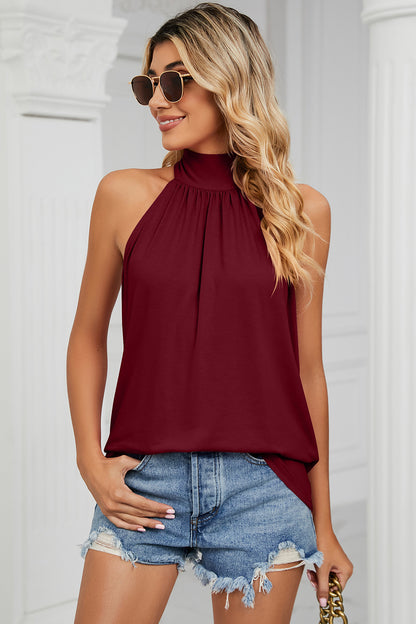 Tied Grecian Neck Tank 