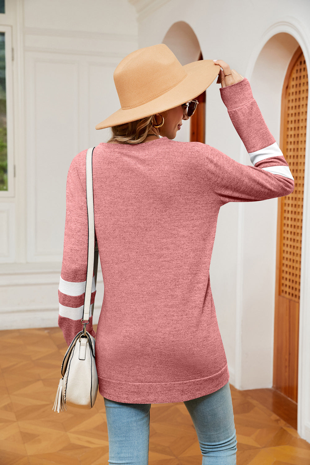 Round Neck Long Sleeve Top 