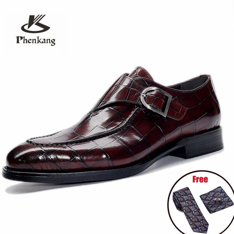 Men Leather Shoes Business Dress Suit Shoes 