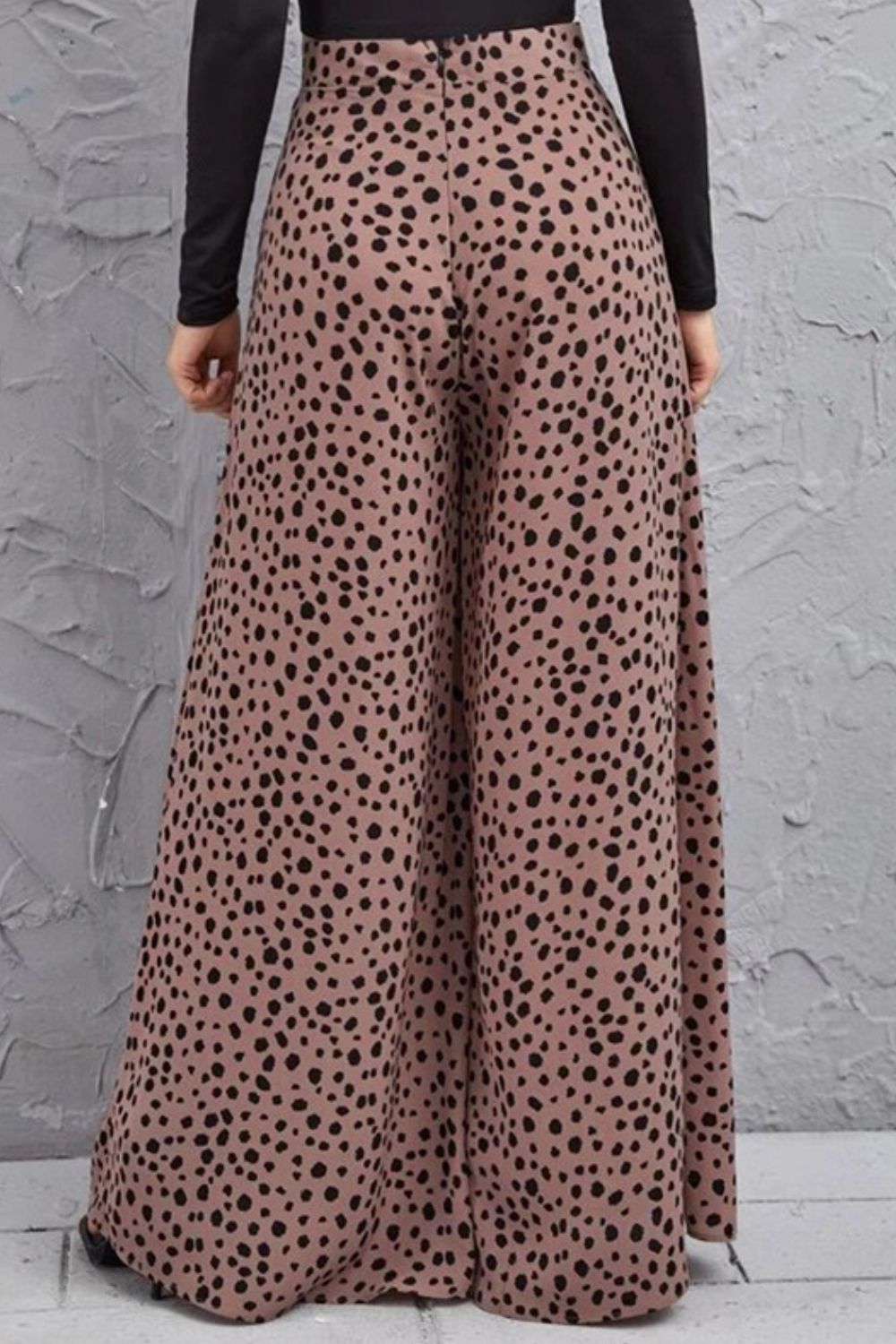 Animal Print High-Rise Culottes 