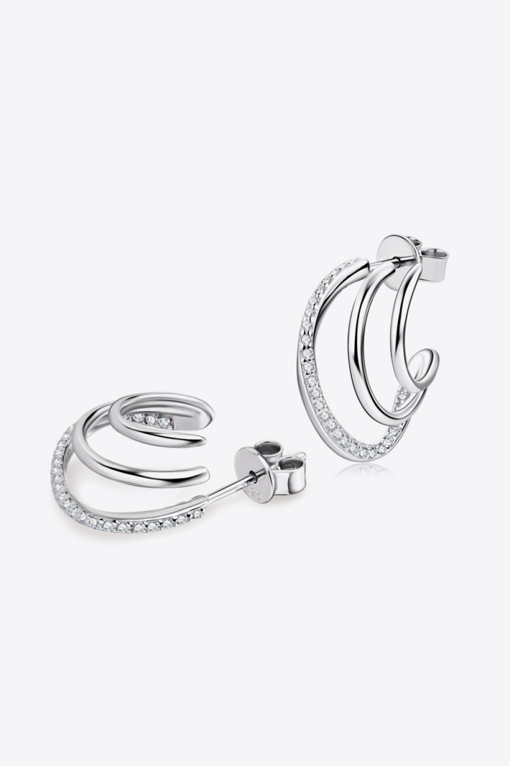 Moissanite 925 Sterling Silver Earrings 