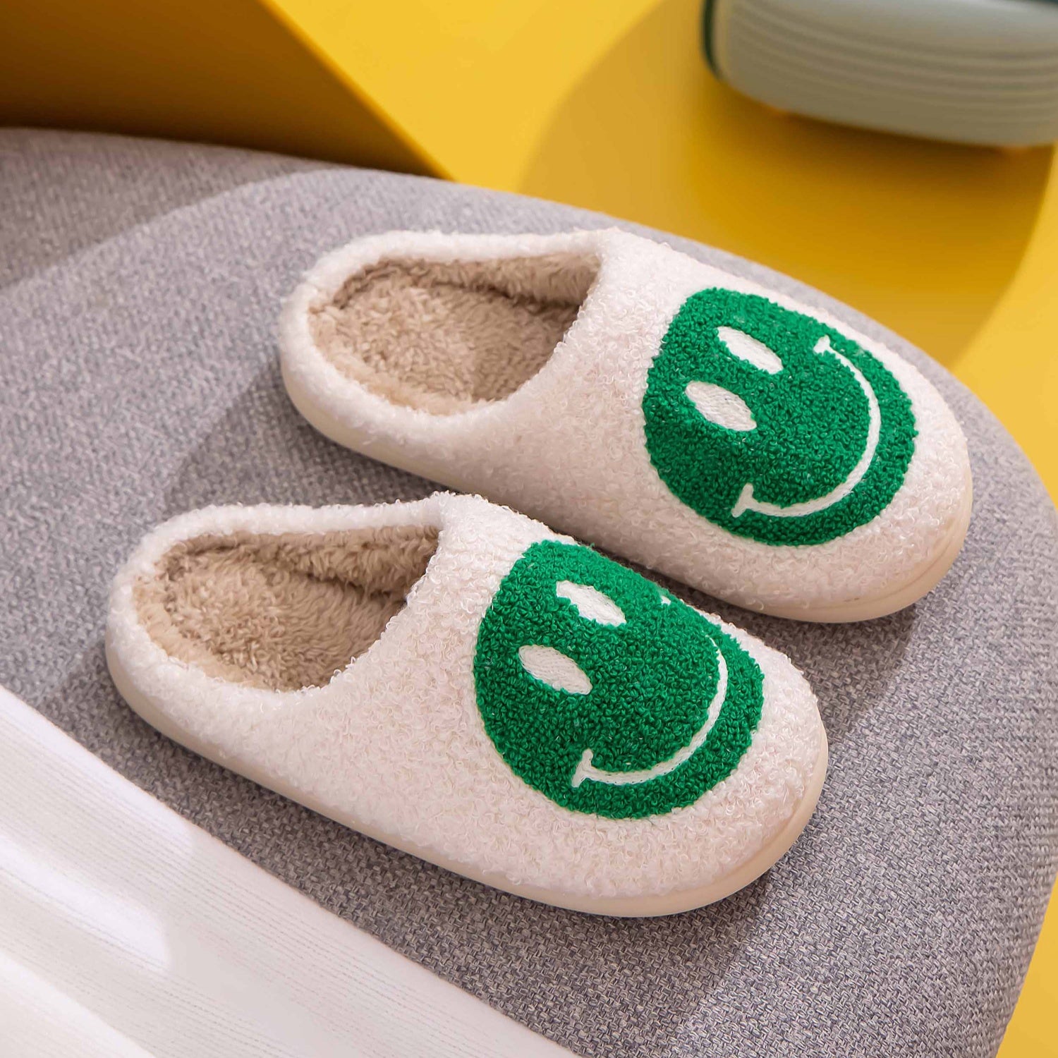 Melody Smiley Face Slippers 