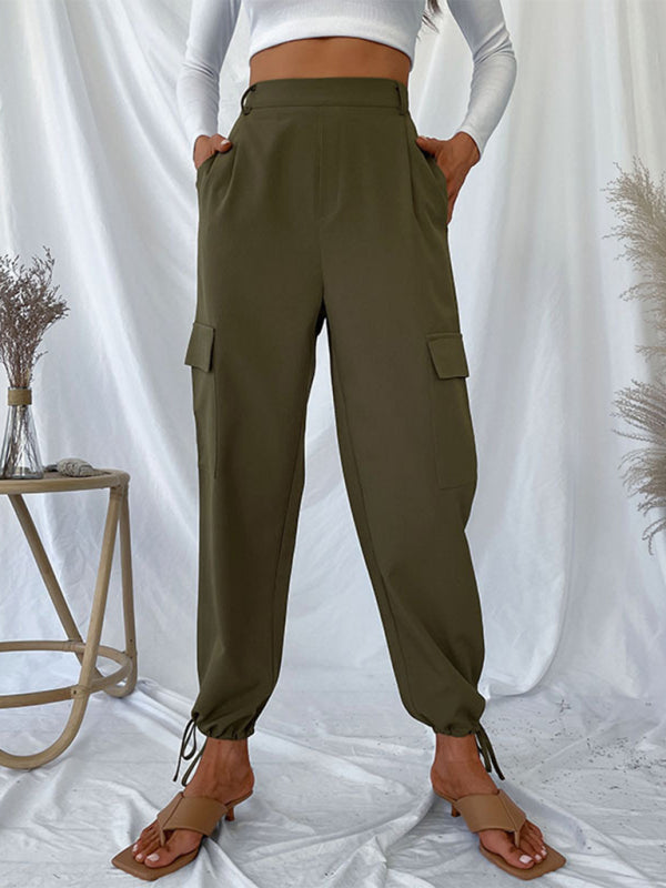 women's trousers solid color casual pants 